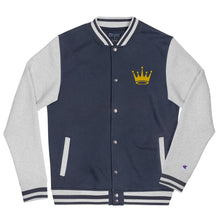 Load image into Gallery viewer, Crown Embroidered Champion Bomber Jacket