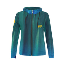 Cargar imagen en el visor de la galería, QUEEN Sea Green Hoodie Jacket