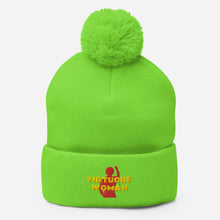 Load image into Gallery viewer, Virtuous Woman Pom-Pom Beanie