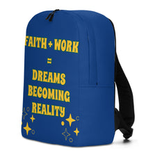 Load image into Gallery viewer, Faith + Work Minimalist Backpack
