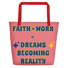 Load image into Gallery viewer, Faith + Work Beach Bag