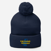 Load image into Gallery viewer, Virtuous Woman Pom-Pom Beanie