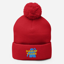 Load image into Gallery viewer, Man of Valor Pom-Pom Beanie