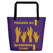 Load image into Gallery viewer, Praises Up Beach Bag