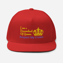Load image into Gallery viewer, Queen Flat Bill Cap