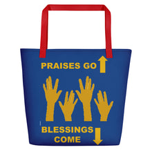 Load image into Gallery viewer, Praises Up Beach Bag