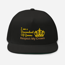 Load image into Gallery viewer, Queen Flat Bill Cap
