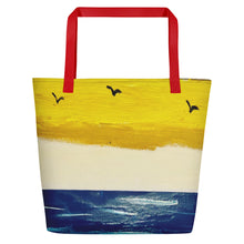 Load image into Gallery viewer, Art Beach Bag