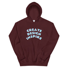 Cargar imagen en el visor de la galería, Create Design Inspire Unisex Hoodie
