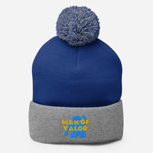 Load image into Gallery viewer, Man of Valor Pom-Pom Beanie