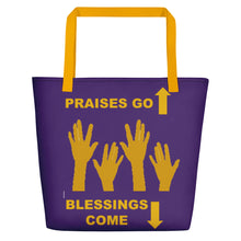 Load image into Gallery viewer, Praises Up Beach Bag