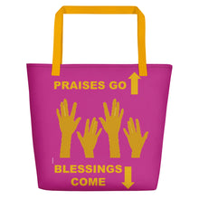 Load image into Gallery viewer, Praises Up Beach Bag