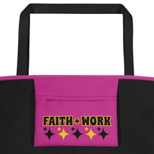 Load image into Gallery viewer, Faith + Work Beach Bag