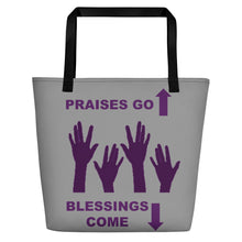 Load image into Gallery viewer, Praises Up Beach Bag