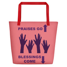 Load image into Gallery viewer, Praises Up Beach Bag