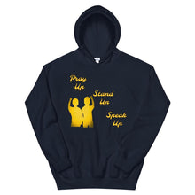 Load image into Gallery viewer, Pray Up-Stand Up-Speak Up Unisex Hoodie - Shannon Alicia LLC