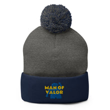 Load image into Gallery viewer, Man of Valor Pom-Pom Beanie