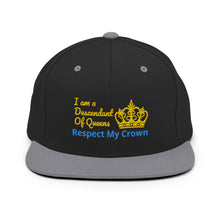 Load image into Gallery viewer, Queen Snapback Hat