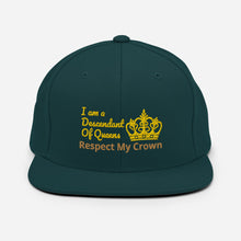 Load image into Gallery viewer, Queen Snapback Hat