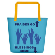 Load image into Gallery viewer, Praises Up Beach Bag