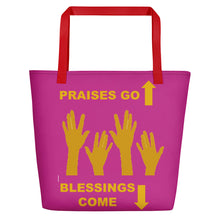 Load image into Gallery viewer, Praises Up Beach Bag