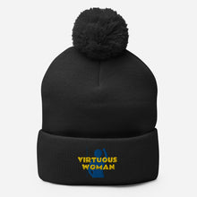 Load image into Gallery viewer, Virtuous Woman Pom-Pom Beanie