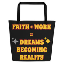 Load image into Gallery viewer, Faith + Work Beach Bag