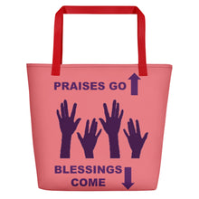 Load image into Gallery viewer, Praises Up Beach Bag