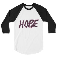 Cargar imagen en el visor de la galería, Hope 3/4 sleeve raglan shirt
