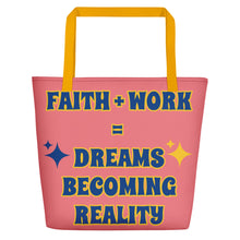Load image into Gallery viewer, Faith + Work Beach Bag