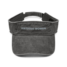 Load image into Gallery viewer, Virtuous Woman Denim visor