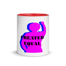 Cargar imagen en el visor de la galería, Created Equal Mug with Color Inside