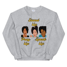 Load image into Gallery viewer, Pray Up-Stand Up-Speak Up Unisex Sweatshirt - Shannon Alicia LLC