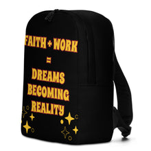 Load image into Gallery viewer, Faith + Work Minimalist Backpack