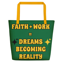 Load image into Gallery viewer, Faith + Work Beach Bag