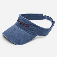Load image into Gallery viewer, Man of Valor Denim visor