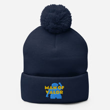Load image into Gallery viewer, Man of Valor Pom-Pom Beanie