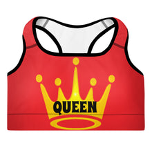 Load image into Gallery viewer, Queen Padded Sports Bra