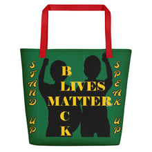 Load image into Gallery viewer, Black Lives Matter Beach Bag