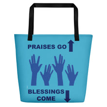 Load image into Gallery viewer, Praises Up Beach Bag