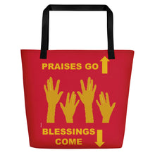 Load image into Gallery viewer, Praises Up Beach Bag