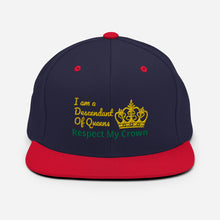 Load image into Gallery viewer, Queen Snapback Hat