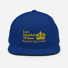 Load image into Gallery viewer, Queen Snapback Hat