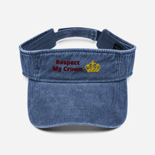 Load image into Gallery viewer, Queen Denim visor