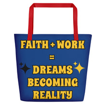 Load image into Gallery viewer, Faith + Work Beach Bag