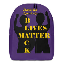 Load image into Gallery viewer, Black Lives Matter Minimalist Backpack