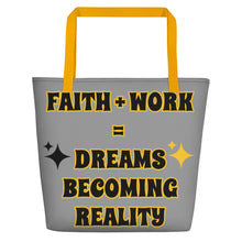 Load image into Gallery viewer, Faith + Work Beach Bag
