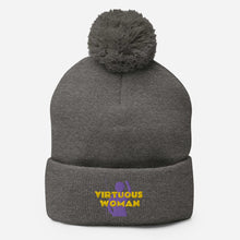 Load image into Gallery viewer, Virtuous Woman Pom-Pom Beanie