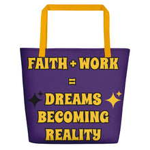 Load image into Gallery viewer, Faith + Work Beach Bag