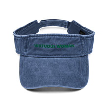 Load image into Gallery viewer, Virtuous Woman Denim visor